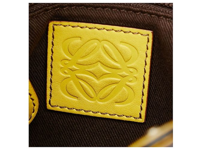 Borsa Anagram Fiesta Loewe Giallo - vista 9