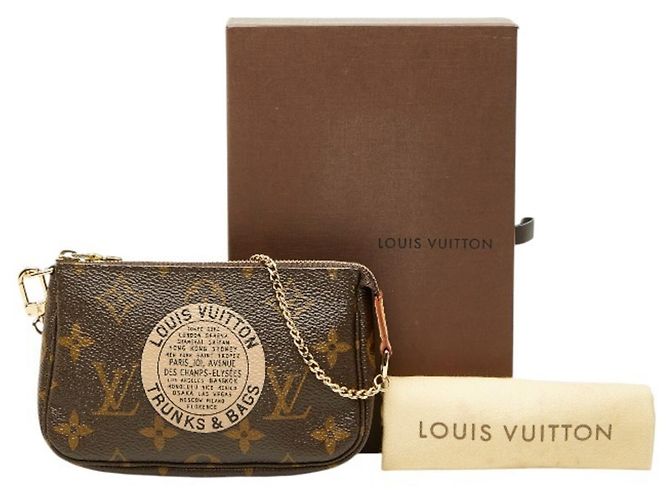 Mini Pochette Accessori Monogram Louis Vuitton Marrone - vista 11