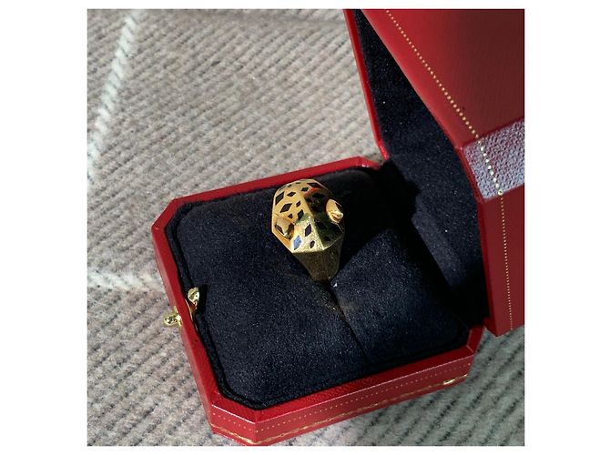 Anello Cartier Pantera Leopardo Oro Giallo 18K D'oro - vista 3
