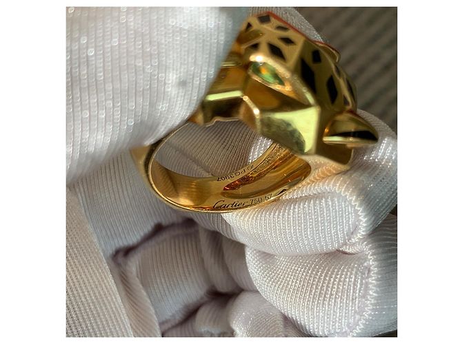 Anello Cartier Pantera Leopardo Oro Giallo 18K D'oro - vista 4