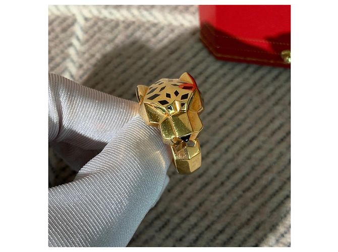 Anello Cartier Pantera Leopardo Oro Giallo 18K D'oro - vista 5
