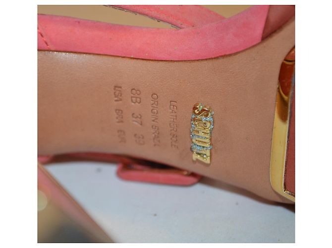 Sandali Schutz rosa e oro in pelle di cervo - vista 6