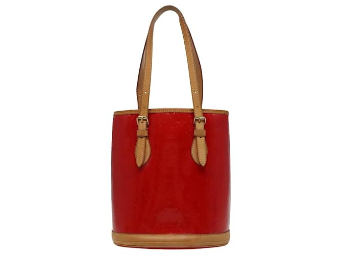 Bucket Borsa a secchiello Louis Vuitton Monogram Vernis PM Rosso - vista 2
