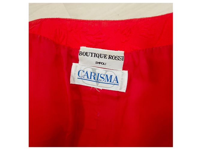 Valentino Garavani Valentino Carisma tailleur rosso in cotone anni '90 - vista 10