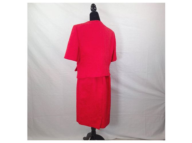 Valentino Garavani Valentino Carisma tailleur rosso in cotone anni '90 - vista 2