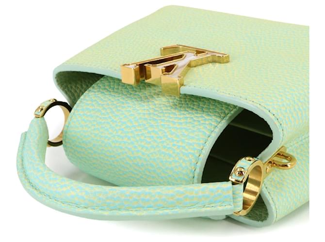 Borsa Capucines MINI Louis Vuitton Verde - vista 6