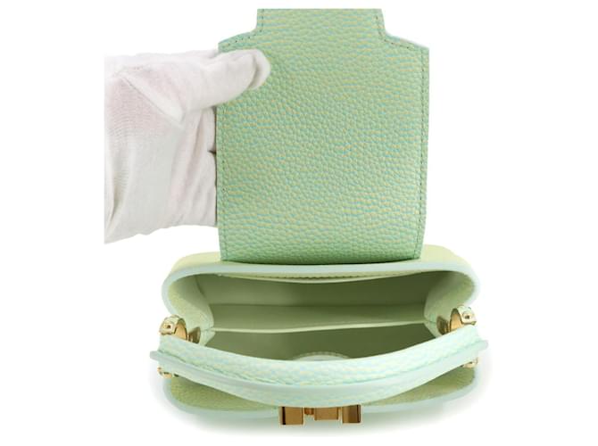 Borsa Capucines MINI Louis Vuitton Verde - vista 7