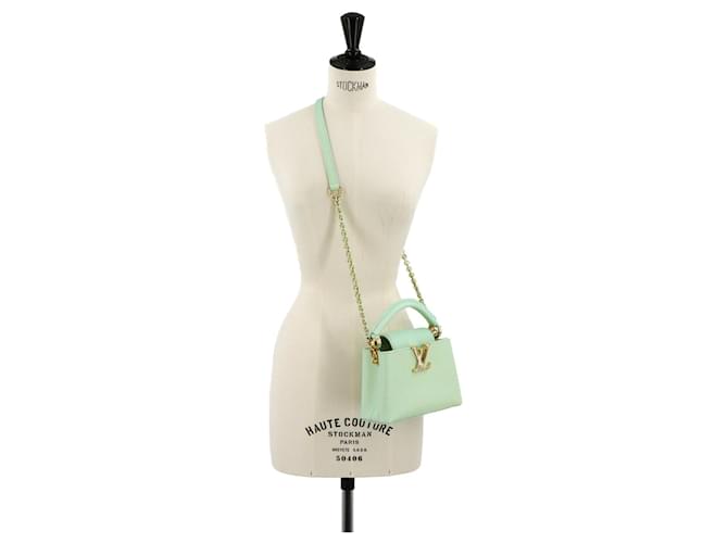 Borsa Capucines MINI Louis Vuitton Verde - vista 9