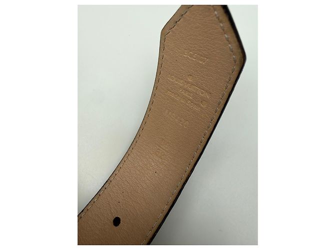 Louis Vuitton LV Twist Monogram Leder Initiales Gürtel Schwarz - Ansicht 7