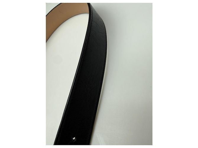 Louis Vuitton LV Twist Monogram Leder Initiales Gürtel Schwarz - Ansicht 9