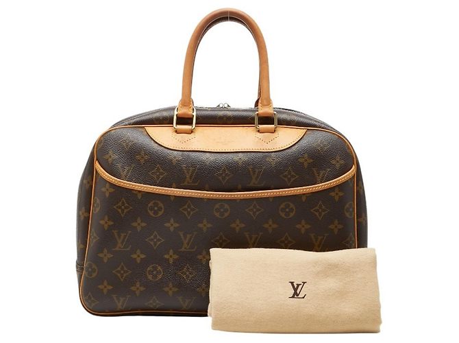 Borsa Deauville Monogram Louis Vuitton Marrone - vista 12