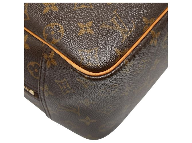 Borsa Deauville Monogram Louis Vuitton Marrone - vista 7