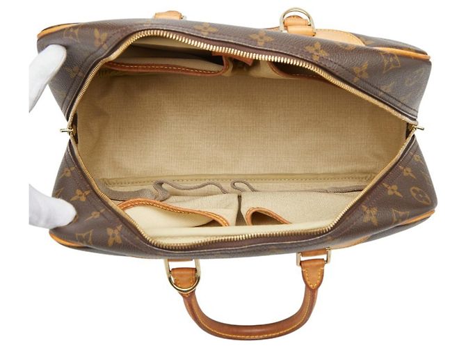Borsa Deauville Monogram Louis Vuitton Marrone - vista 9