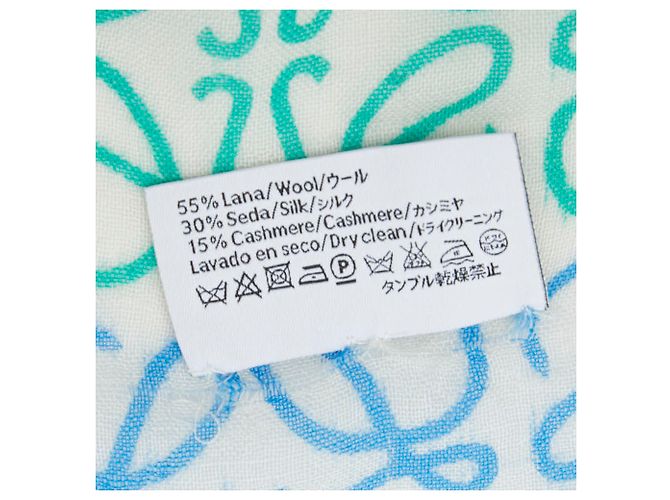 Chal Loewe Anagram Seda Cachemira Lana Blanco Multicolor - vista 5