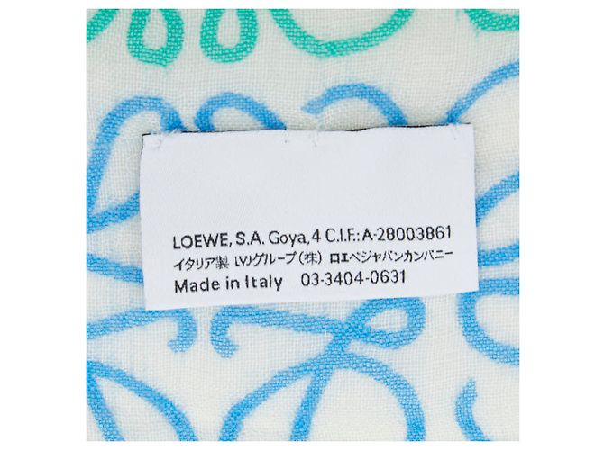 Chal Loewe Anagram Seda Cachemira Lana Blanco Multicolor - vista 6