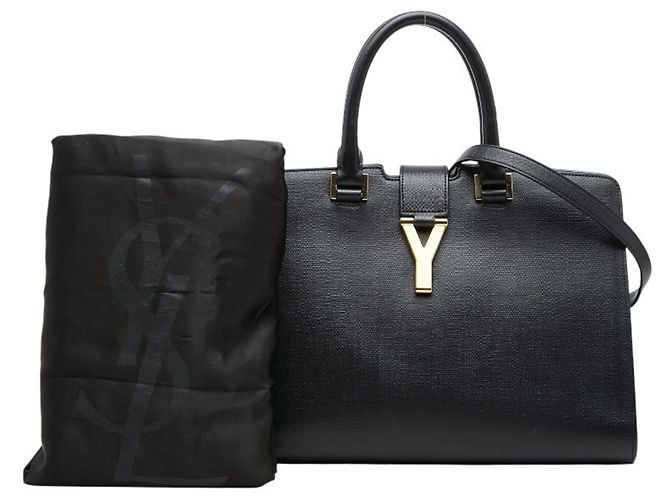 Borsa a mano Cabas Chic Saint Laurent Nero - vista 14