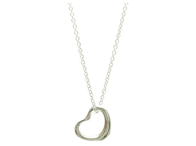 Collar Péndulo Corazón Abierto en Platino 16mm Elsa Peretti de Tiffany & Co. - vista 3