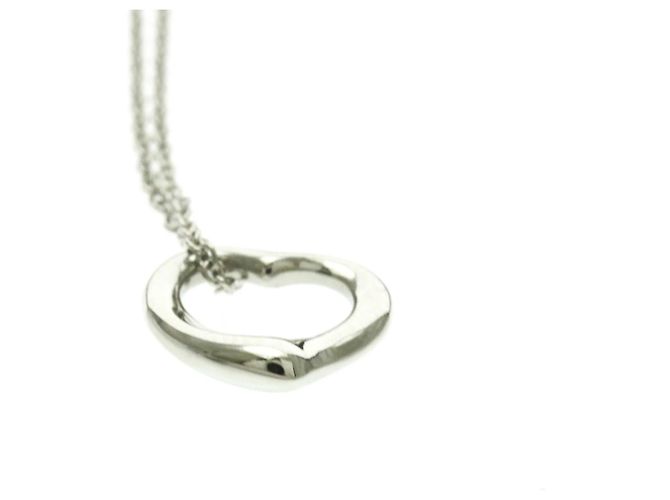 Collar Péndulo Corazón Abierto en Platino 16mm Elsa Peretti de Tiffany & Co. - vista 6