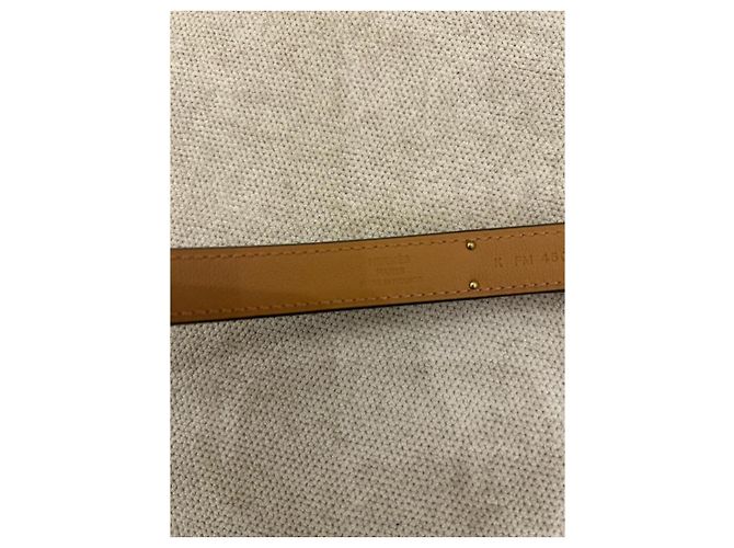 Hermès Kelly 18 Gürtel Epsom Kalbsleder Étoupe Roségold Grau - Ansicht 6