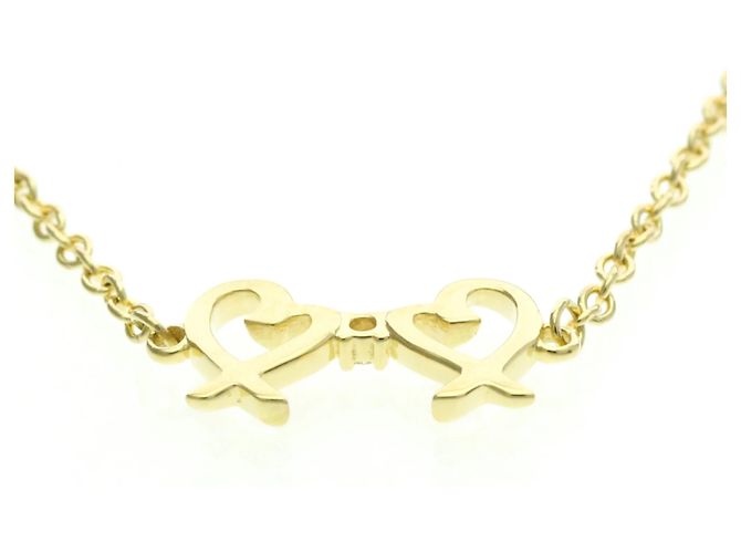 Bracciale Doppio Cuore Amore di Paloma Picasso in Oro Giallo 18K e Diamante di Tiffany & Co. - vista 3