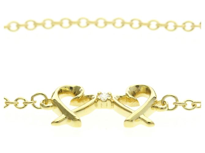 Bracciale Doppio Cuore Amore di Paloma Picasso in Oro Giallo 18K e Diamante di Tiffany & Co. - vista 6