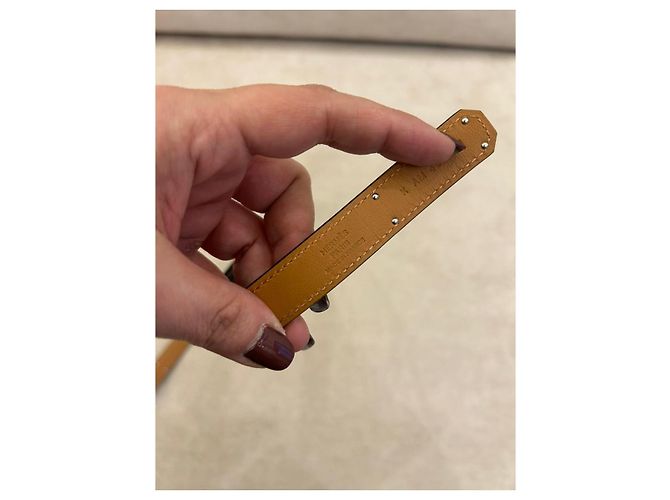 Hermès Kelly 18 Gürtel Epsom Kalbsleder Schwarz Palladium - Ansicht 5