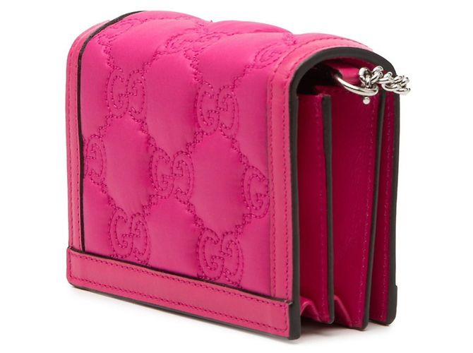 Borsa a tracolla mini GG Marmont matelassé Gucci Rosa - vista 2