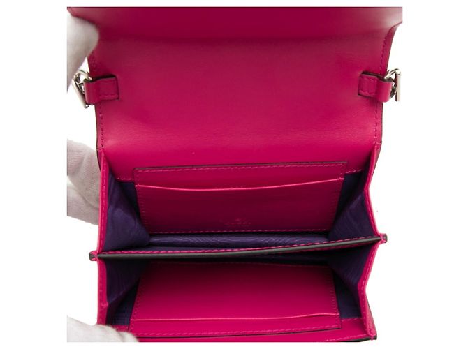 Borsa a tracolla mini GG Marmont matelassé Gucci Rosa - vista 4