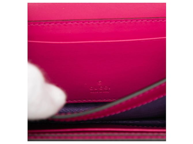 Borsa a tracolla mini GG Marmont matelassé Gucci Rosa - vista 5