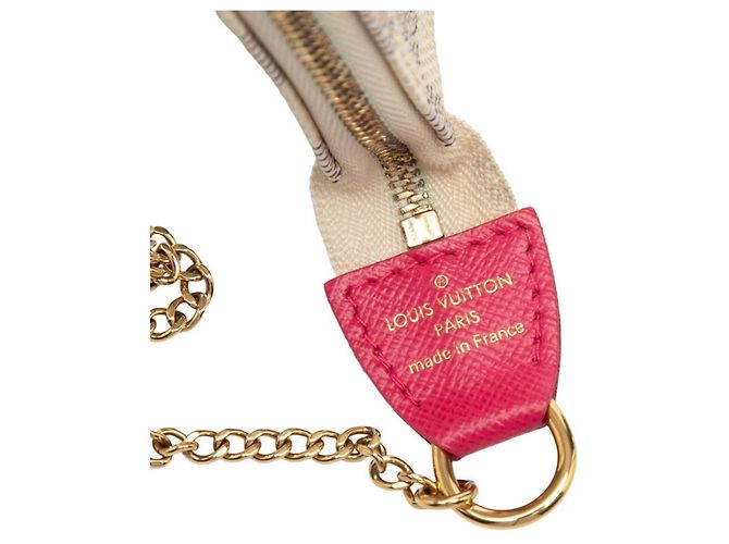 Mini Pochette Vivienne Damier Azur di Louis Vuitton Bianco Multicolore - vista 5