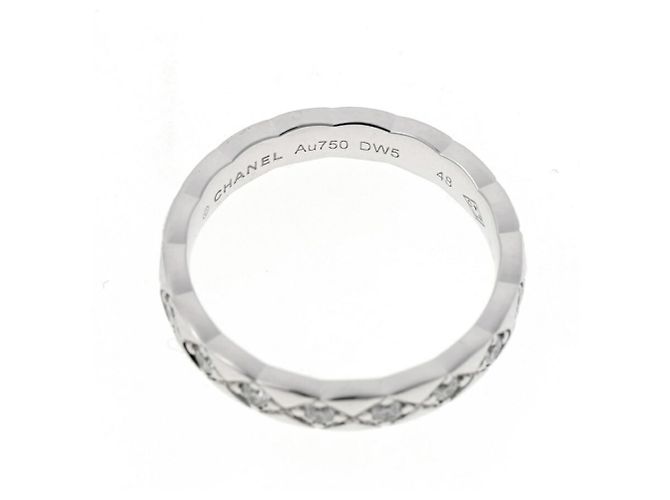 Anello Chanel Coco Crush in Oro Bianco D'oro - vista 4