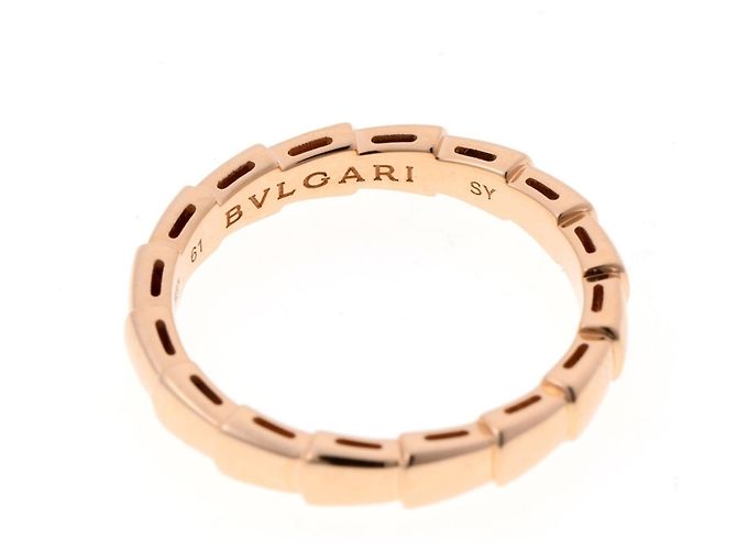 Bulgari Anello Serpenti Viper in Oro Rosa Bvlgari D'oro - vista 5
