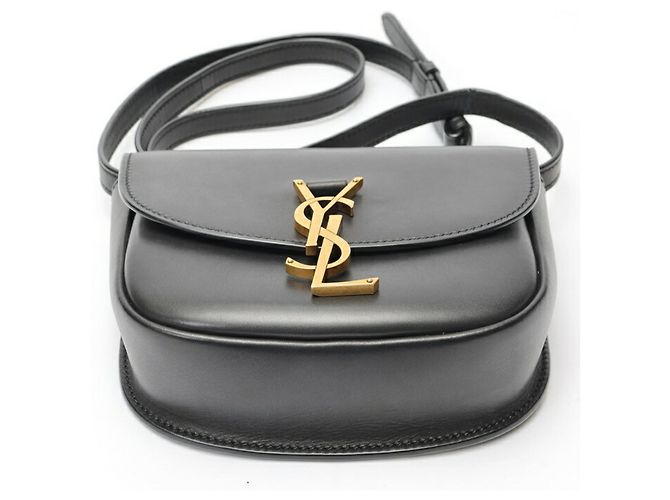 Borsa a Spalla Kaia Small di Saint Laurent Nero - vista 4