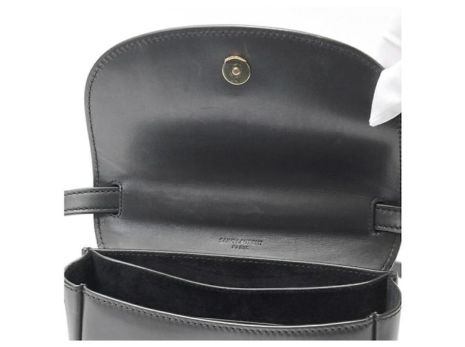 Borsa a Spalla Kaia Small di Saint Laurent Nero - vista 6
