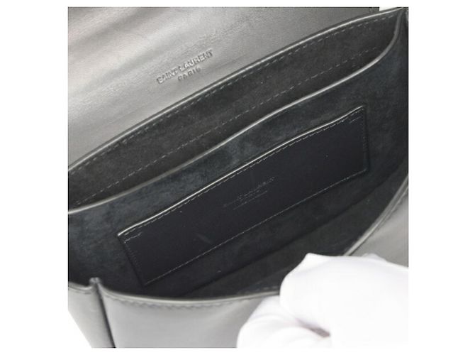 Borsa a Spalla Kaia Small di Saint Laurent Nero - vista 7