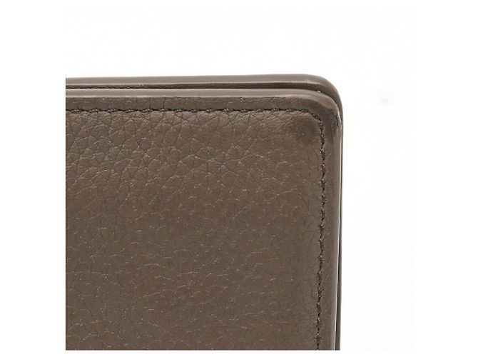 Organizer Tarjetero de cuero marrón Louis Vuitton Castaño - vista 4