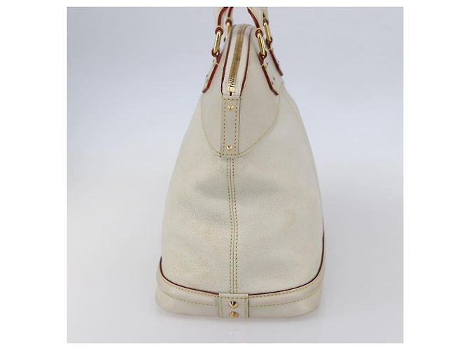 Louis Vuitton Suhali Lockit Leather PM Bianco - vista 4