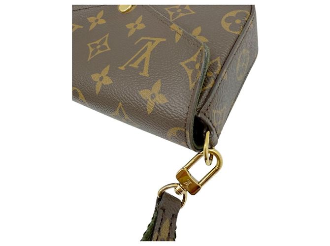 Louis Vuitton Monogram Multi Pochette Felicie Marrone Cachi Monogramma - vista 4