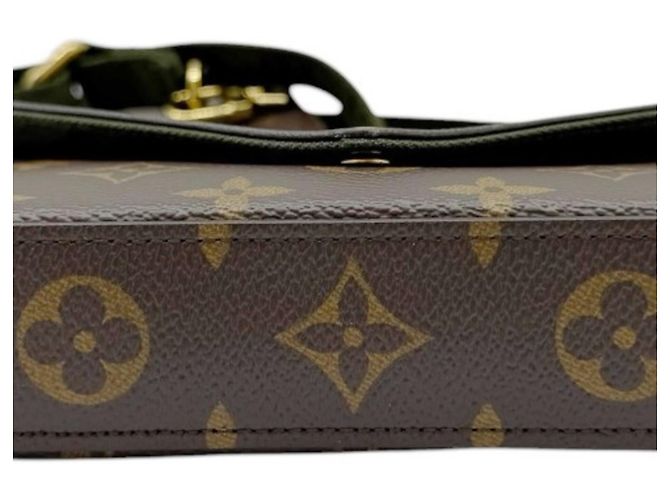 Louis Vuitton Monogram Multi Pochette Felicie Marrone Cachi Monogramma - vista 7