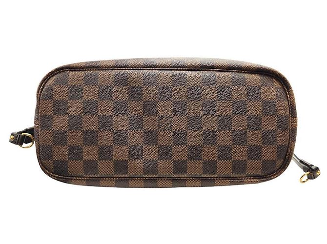 Borsa tote Louis Vuitton Neverfull PM Damier Ebene Marrone - vista 5