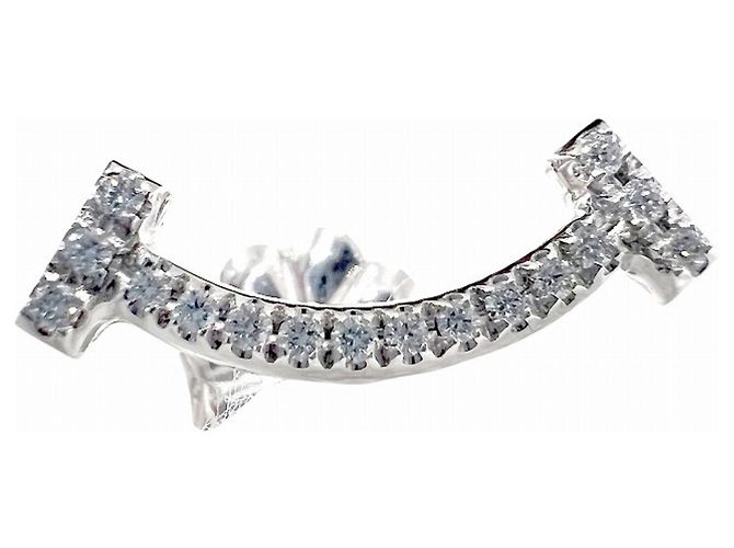 Tiffany & Co Orecchini Mini Tiffany T Smile D'oro - vista 4