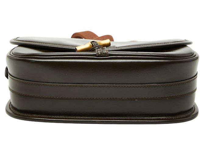 Borsa a spalla in pelle marrone Hermès - vista 3