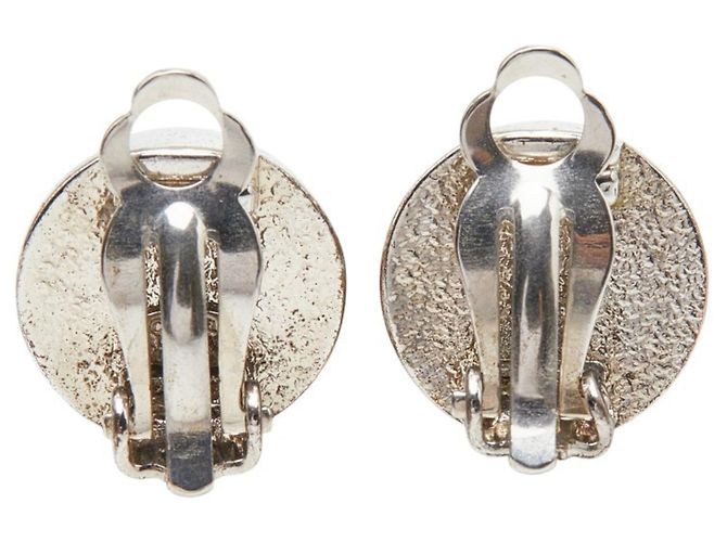 Timeless Orecchini a clip rotondi Coco Mark di Chanel Argento Rosso - vista 3