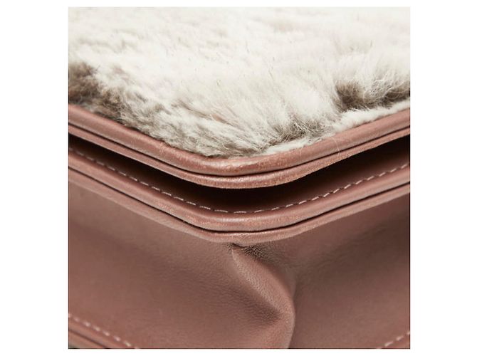 Borsa a spalla con catena Chanel Coco Mark Wallet Marrone Rosa - vista 4