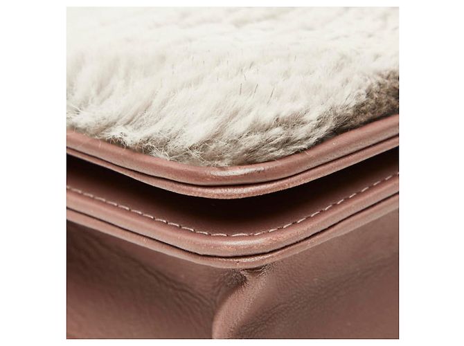 Borsa a spalla con catena Chanel Coco Mark Wallet Marrone Rosa - vista 5