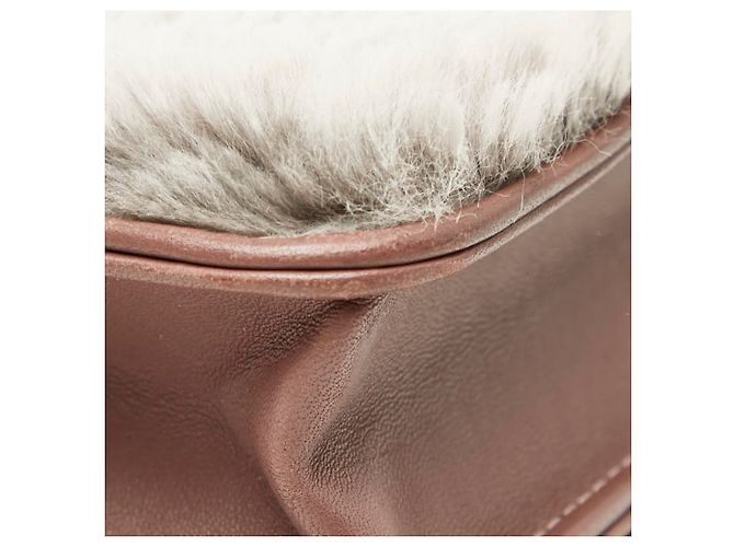 Borsa a spalla con catena Chanel Coco Mark Wallet Marrone Rosa - vista 7