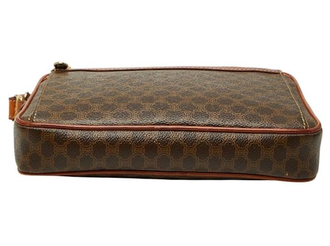 Céline Borsa Clutch Celine Macadam Marrone - vista 3