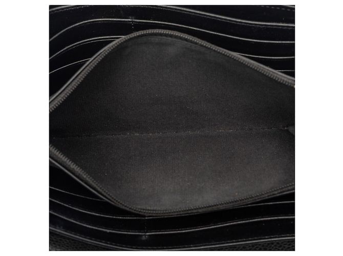 Portafoglio Lungo Boy Chanel in Pelle Caviar Nera Nero - vista 4
