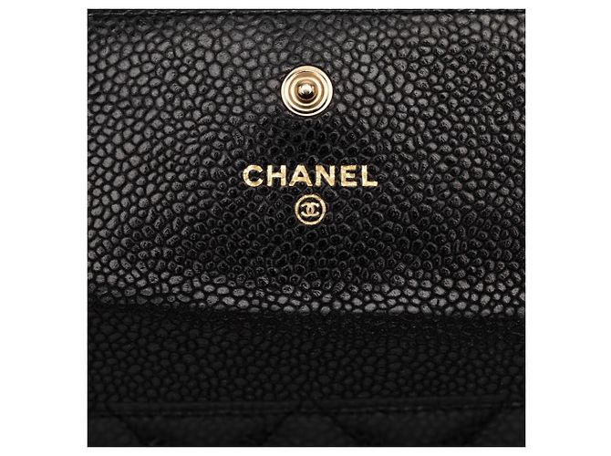 Portafoglio Lungo Boy Chanel in Pelle Caviar Nera Nero - vista 5
