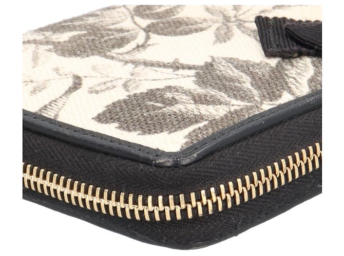 Cartera de lona con estampado Herbarium de Gucci Negro Beige - vista 10